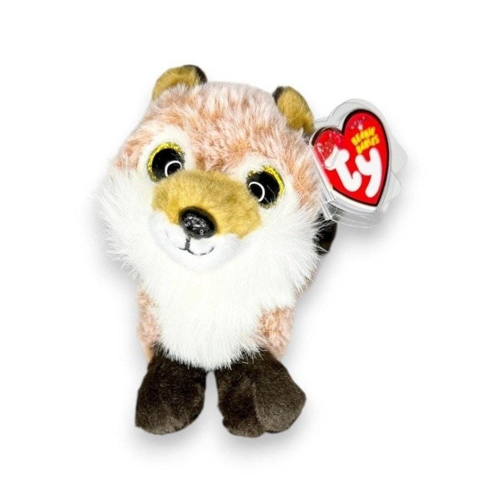 Fredrick the Fox | Woodland Golden-Eyed Friend | Mint Heart Tag TY Beanie Baby
